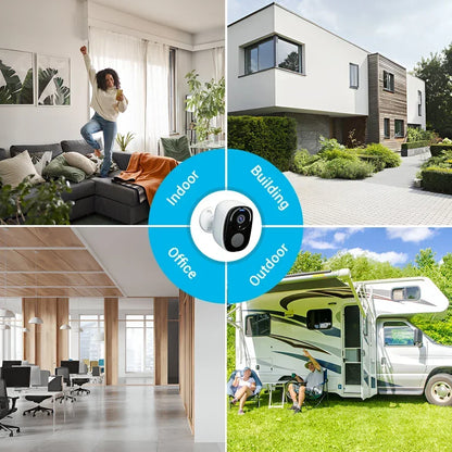 5MP 4G Solar Security Camera 2.4G WiFi Wireless Outdoor Color Night Vision Battery Powered Support PIR Waterproof Two-Way Audio