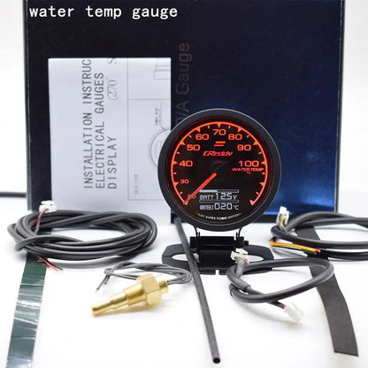 7 Color Car GReddi LCD Digital Display Turbo Boost Water Temp Oil Temp Oil Press Racing Meter Fuel Pressure Air Fuel Ratio Gauge