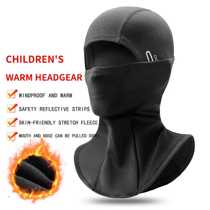 Children's ski warm headgear outdoor windproof cold-proof cycling mask helmet lining balaclava hat men and women