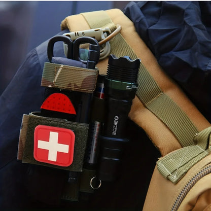 Tactical Outdoor Molle Scissor Bag Medical Shears Pouch Multifunctional Tourniquet Holder Storage Bag Case Flashlight Holster