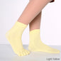 Women Colorful Yoga Socks Non-Slip Ladies Dance Socks Cotton Healthy Sports Five-toed Socks