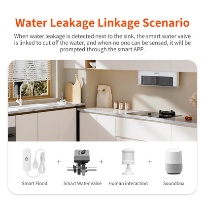 Tuya WiFi/Zigbee Water Sensor Underground Water Level Leak Detector Smart Home Security APP Remote Monitor Security Protection