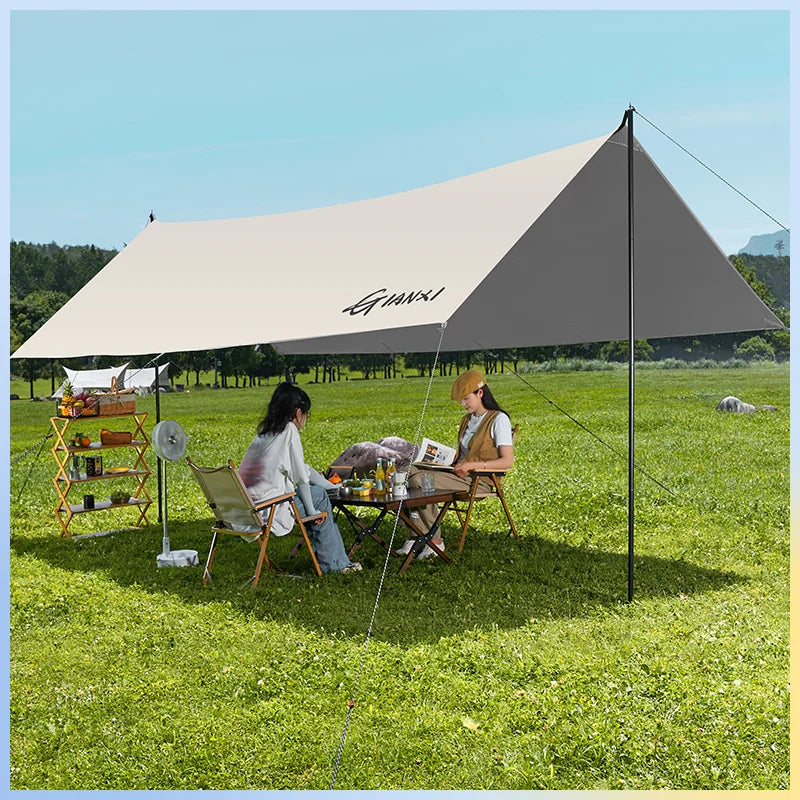 GIANXI Summer Ultralight Outing Camping Awning Gathering Picnic Rectangular Tent Portable Family Outdoor Beach Sunshade