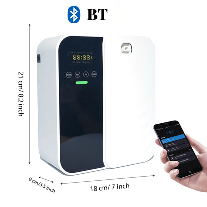 Hotel Aroma Diffuser Machine Wall Mounted Room Fragrance Diffuser Bluetooth Electric Smell Distributor Electric Smell for HomeElectric DiffusersGoWisse.com