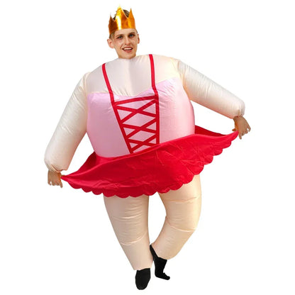 custom Adult Sumo Ballet Clown Inflatable Costumes Purim Halloween Christmas Anime Cosplay Costume Scary Mascot Party Dress ZML