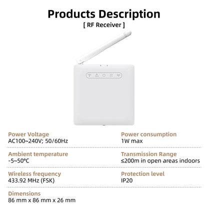 Smart Home Thermostat WiFi Heating Water/Gas Boiler Tuya RF433 Wireless Battery Powered Temperature Controller Alexa Google Home