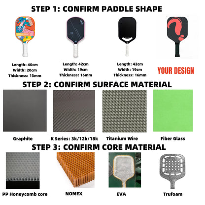 2025 OEM Gen 4  Persues and Magnus Carbon Fiber Pickleball Paddle