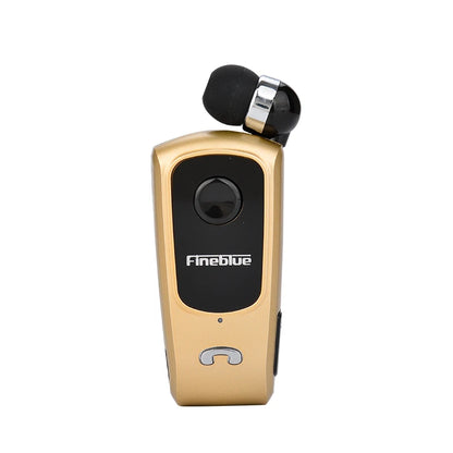 Fineblue F920 Wireless Retractable Portable Mini Bluetooth Headset Calls Remind Vibration Wear Clip Sports Running Earphone