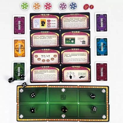 LAS VEGAS Board game cards Multiplayer casual gathering game Chinese English version