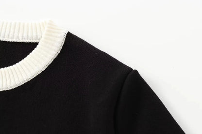 TRAFZA Autumn Fashion Women Sweater Coats Solid O-Neck Long Sleeves Pockets Buttons Single Breasted Female Casual Knitted Coat