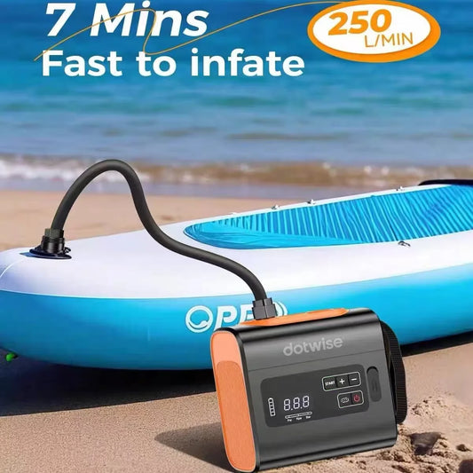 DOTWISE Outdoor Wireless Air Pump Travel Vacuum Pump with Inflatable Deflate Portable Electric MINI Inflatable Pumps for Mats