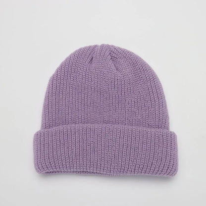 Winter Warm Beanies Casual Short Thread Hip Hop Hat Adult Men Female Knitted Skull Cap Elastic Unisex