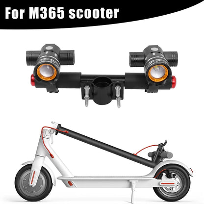 LED Headlight For Xiaomi M365 /Pro Electric Scooter Zoomable 1200mAh Battery USB Rechargeable 150LM XM-L T6 LED Light Front Lamp