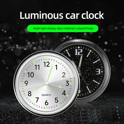 40Mm Luminous Car Clock Waterproof Mini Electronic Clock Quartz Watch Bicycle Motorcycle Watch Auto Dashboard Clock In Car