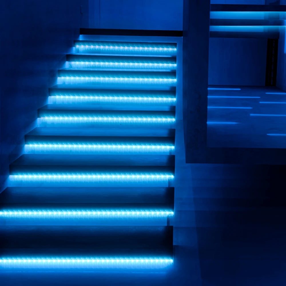16ft/49ft/98ft/196ft Long LED Strip Lights - Color-Changing RGB Music Sync LED Rope Lights With 44-Key Remote And Phone App Cont