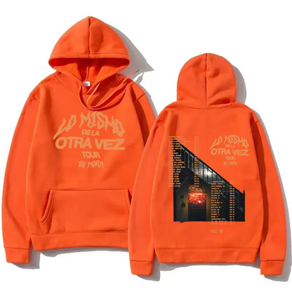 Mora Trends 2025 Hoodie Mora Lo Mismo Dela Otra Vez Tour Sweatshirt Unisex Creative Aesthetic Pullover Fall Casual Loose Clothes