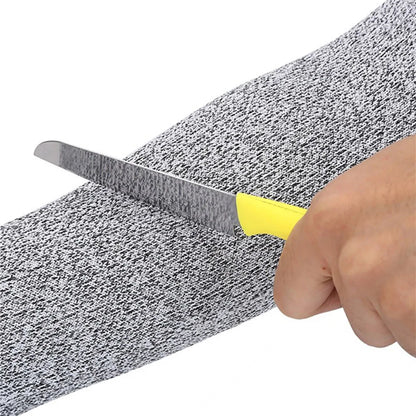 Cut Resistant Level 5 HPPE Construction Automobile Glass Work Arm Sleeve Safety Glove Anti-Puncture Arm Protection Sleeve