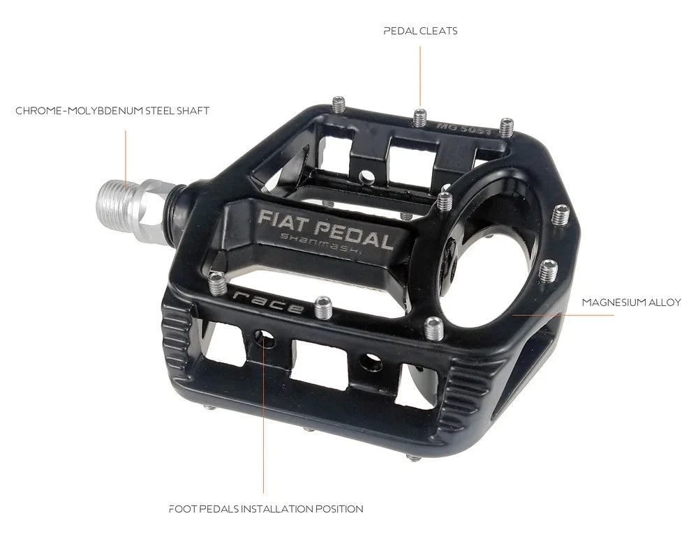SHANMASHI5051 Magnesium alloy mountain bicycle pedal road bike wide comfortable non-slip pedal