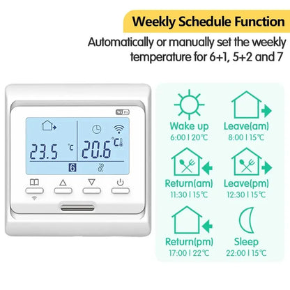 WiFi Smart Tuya Thermostat for Electric Floor Heating Water/Gas Boiler Temperature Remote Controller with Google Home & Alexa