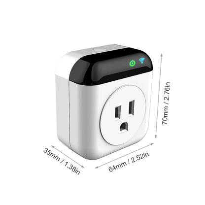 Smart Thermostat Socket 10A Programmable Timed Mini Wifi Temperature Control Socket APP Control Voice Control for Tuya