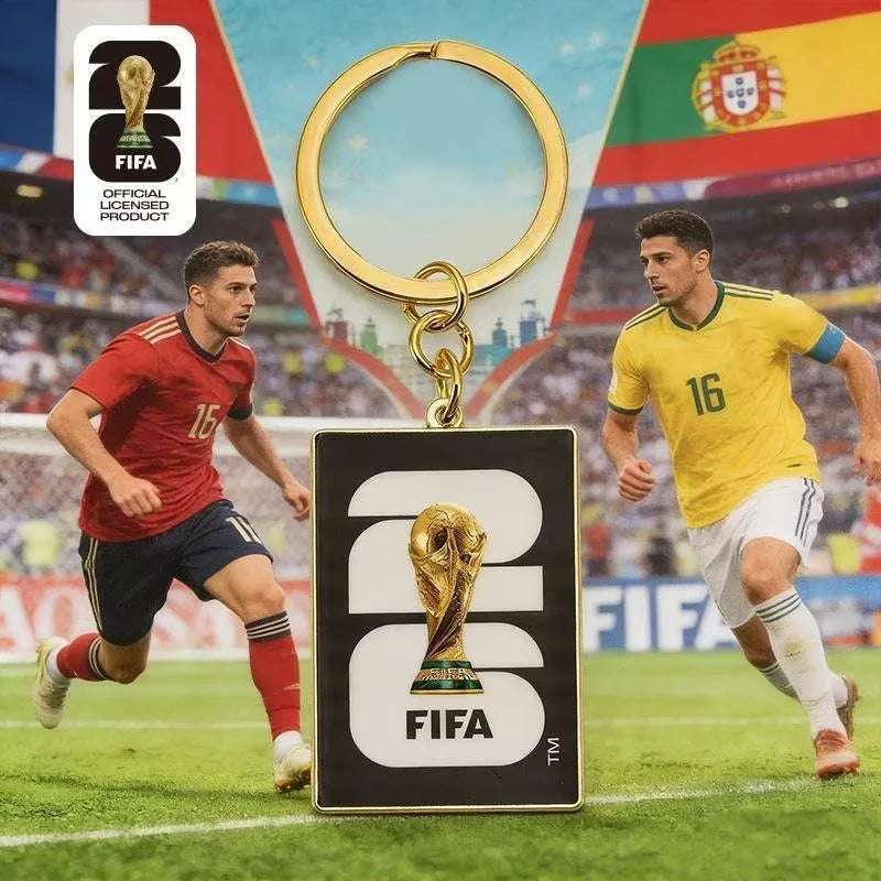 FIFA Official 2026 World Cup Trophy Keychain Authentic World Cup Merchandise Football Fan Gift Pendant
