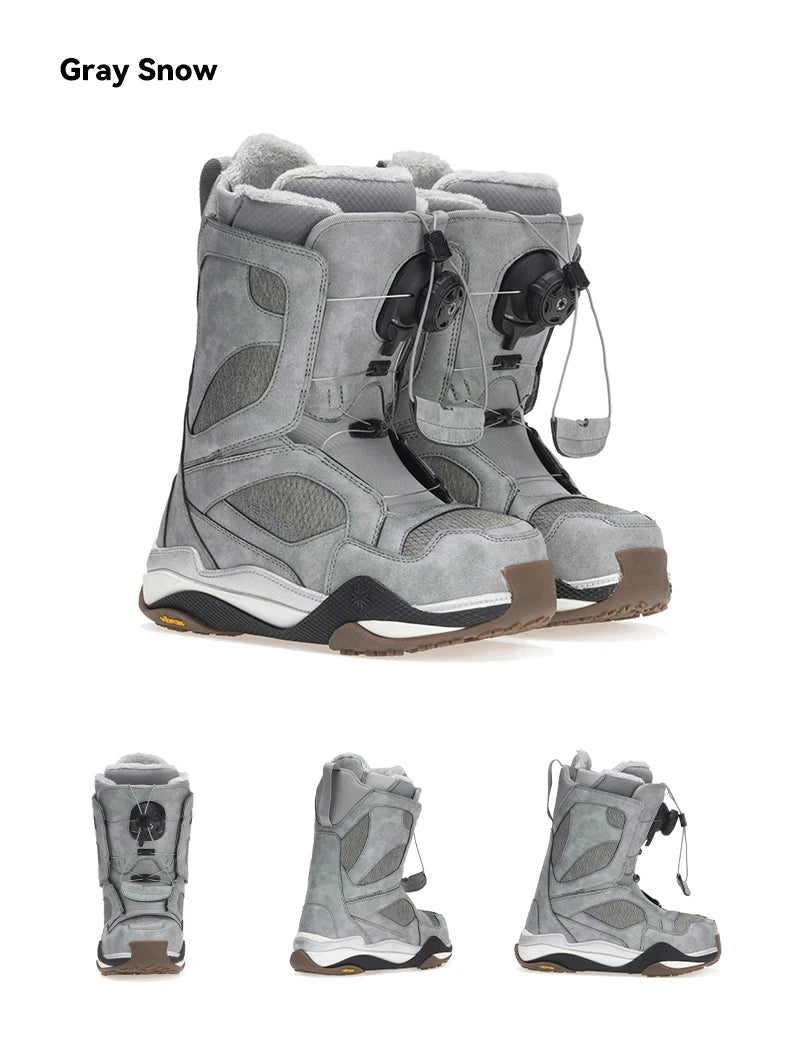 VECTOR Professional Women Man Ski Shoes Warm Waterproof Snowboard Boots Non-slip Leather Breathable Snow Ski Boots Ski Equipment