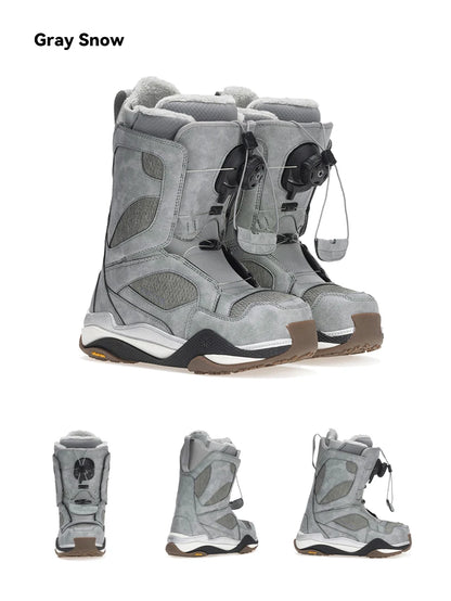 VECTOR Professional Women Man Ski Shoes Warm Waterproof Snowboard Boots Non-slip Leather Breathable Snow Ski Boots Ski Equipment