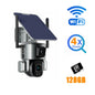 4K 8MP Dual Lens Solar Camera 10X/4X Zoom 4G SIM/WIFI Security Outdoor Camera Humanoid Tracking Color Night Vision Camera Solar
