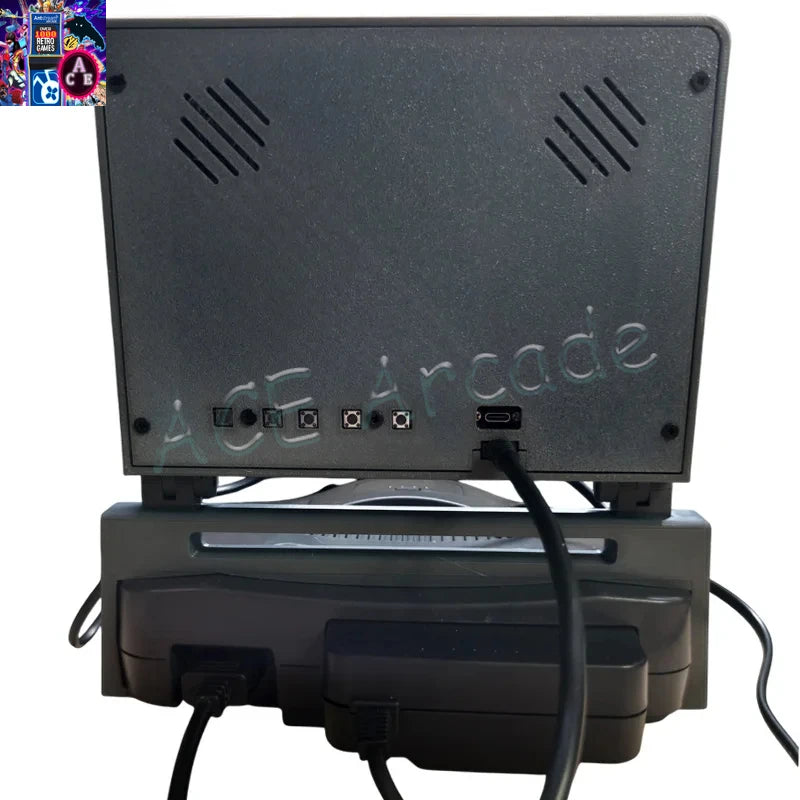 Original Design 64 Bit N64 Host 8-inch 4:3 Mini Portable Screen for Home Retro Arcade Game Console LCD Dedicated Screen