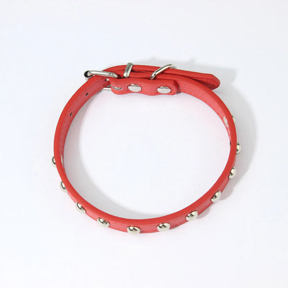Rivets Anti-Bite Leather Dog Cat Collars Pu For Small Medium Large Dogs Pet Collar Pet Products Kitten Puppy Neck Strap