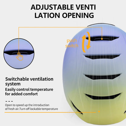 Eastinear 2024 New Safe All-in-one Warm Ski Helmet Breathable and Comfortable Outdoor Sports Ski Equipment for Men and Women