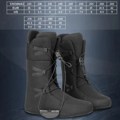 Adult Winter Ski Shoe 2025 New Women Outdoor Sports Snowboarding Boots Men Warm Breathable Waterproof Cold Resistant Snow Shoes
