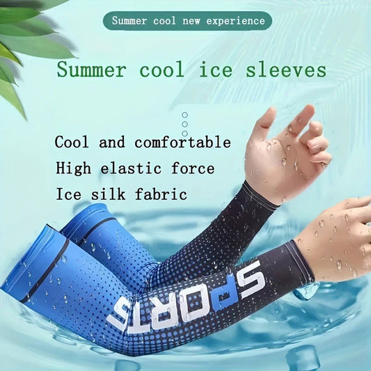 UV protection arm cooling sleeve for sports - stay cool and protected while running, fishing, cycling
