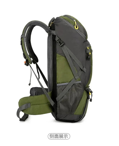 50L Travel Backpack Camping Bag For Men Large Hiking Bag Tourist Rucksack Waterproof Outdoor Sports Climbing Mountaineering Bag