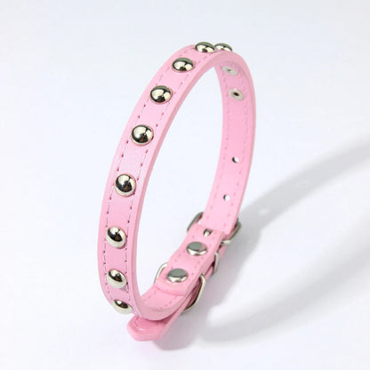 Rivets Anti-Bite Leather Dog Cat Collars Pu For Small Medium Large Dogs Pet Collar Pet Products Kitten Puppy Neck Strap