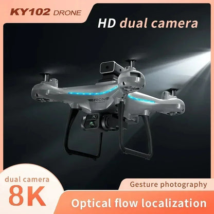 2025 KY102 Drone 8K Professional Dual Camera Brushless Quadcopter Obstacle Avoidance Optical Flow Aerial Drone RC 10000M