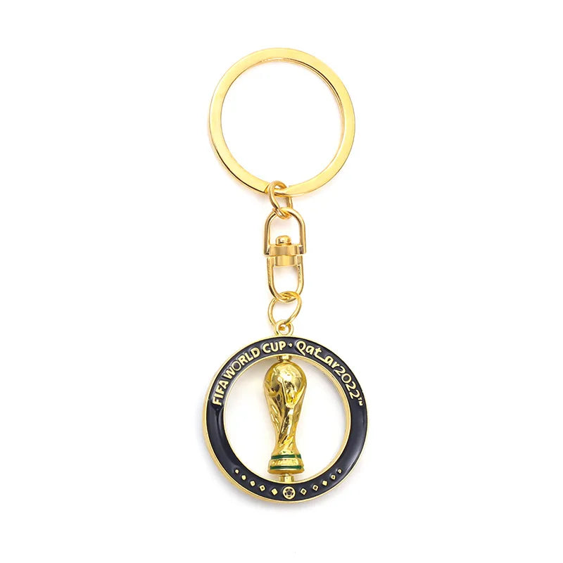 2026 FIFA World Cup Enamel Metal Keychain, UV Printed Soccer Key Ring, Football Fan Souvenir, Car Bag Pendant, Sports Gift