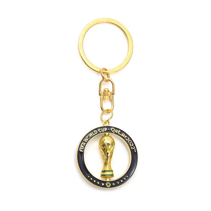 2026 FIFA World Cup Enamel Metal Keychain, UV Printed Soccer Key Ring, Football Fan Souvenir, Car Bag Pendant, Sports Gift