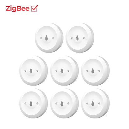 Tuya Zigbee 2mqtt Water Immersion Sensor Smart Life Leakage Sensor Water Linkage Alarm App Remote Monitoring Water Leak Detector
