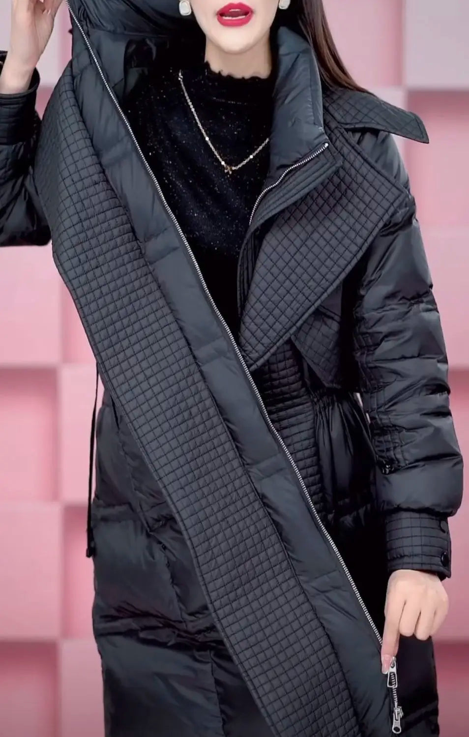 Fashion Long Down Jacket Women Overcoat 2025 New Autumn Winter Slim Thick Parker Coat Female Warm Casual White Duck Down Coats