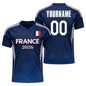 2026 France Flag Print Football Jersey Custom Name Number Quick Dry Sports Tees For Soccer Fans Training Uniform Dropshipping