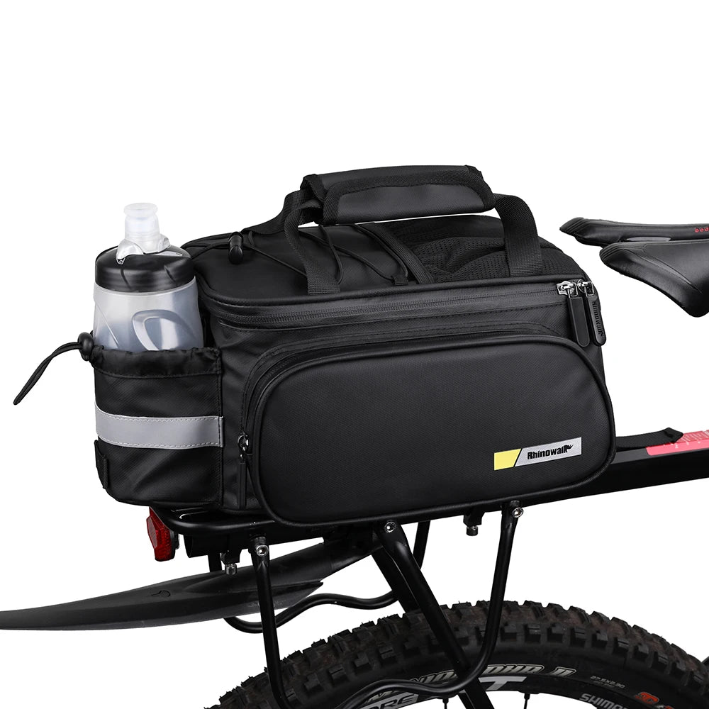 Rhinowalk Bicycle Pannier Bag Multifunctional Bike Rack Bag Trunk Saddle Cycling Large Capacity Travel Bag MTB With Rain Cover