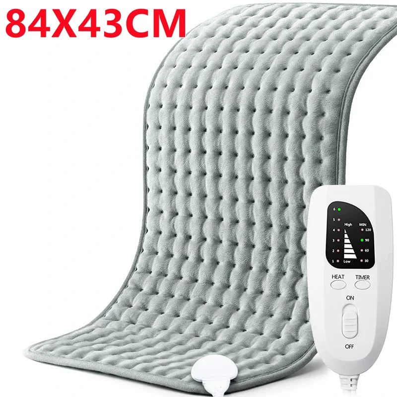 Electric Heating Pad Adjustable Warm Body Blanket Heated Blanket Waist Back Leg Warming Mat with Intelligent Timing Heated Pad