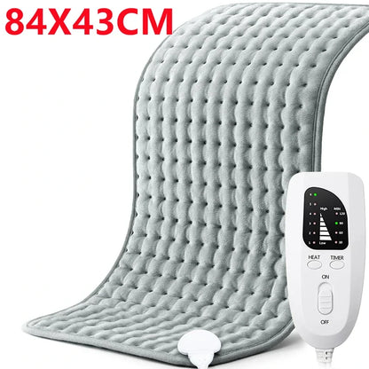 Electric Heating Pad Adjustable Warm Body Blanket Heated Blanket Waist Back Leg Warming Mat with Intelligent Timing Heated Pad