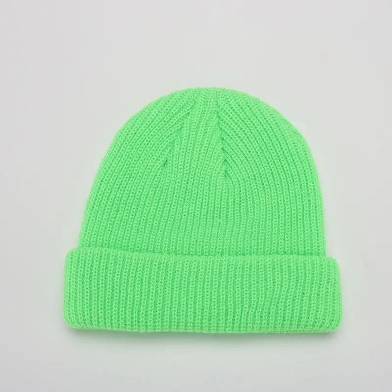 Winter Warm Beanies Casual Short Thread Hip Hop Hat Adult Men Female Knitted Skull Cap Elastic Unisex