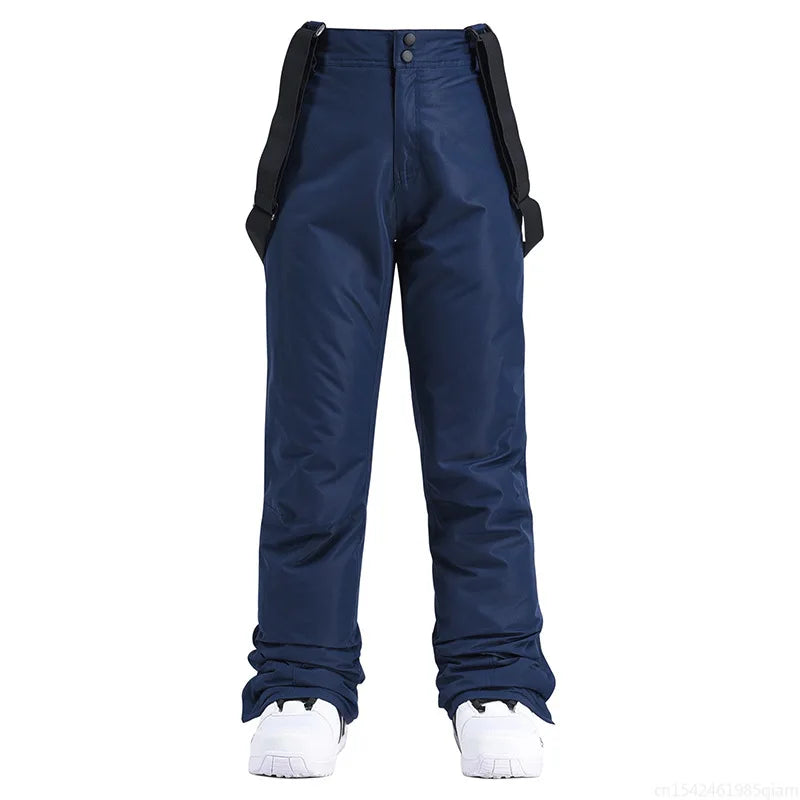 Cheap Women's and Men's Ice Snow Pants Outdoor Snowboarding Clothing Strap Trousers Skiing Suit Wear 10K Waterproof