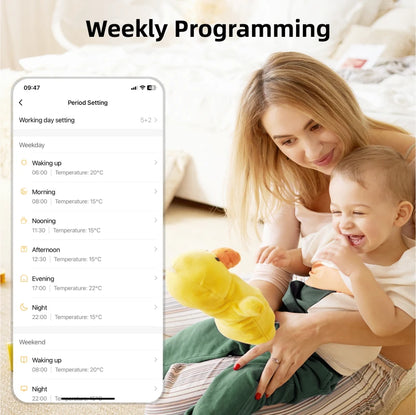 Smart Home Thermostat WiFi Heating Water/Gas Boiler Tuya RF433 Wireless Battery Powered Temperature Controller Alexa Google Home