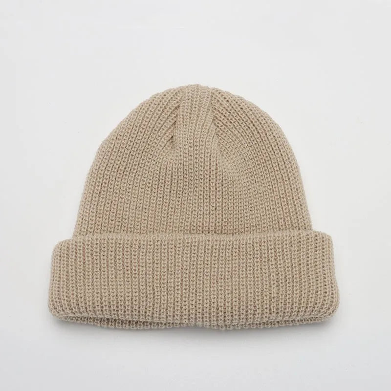 Winter Warm Beanies Casual Short Thread Hip Hop Hat Adult Men Female Knitted Skull Cap Elastic Unisex