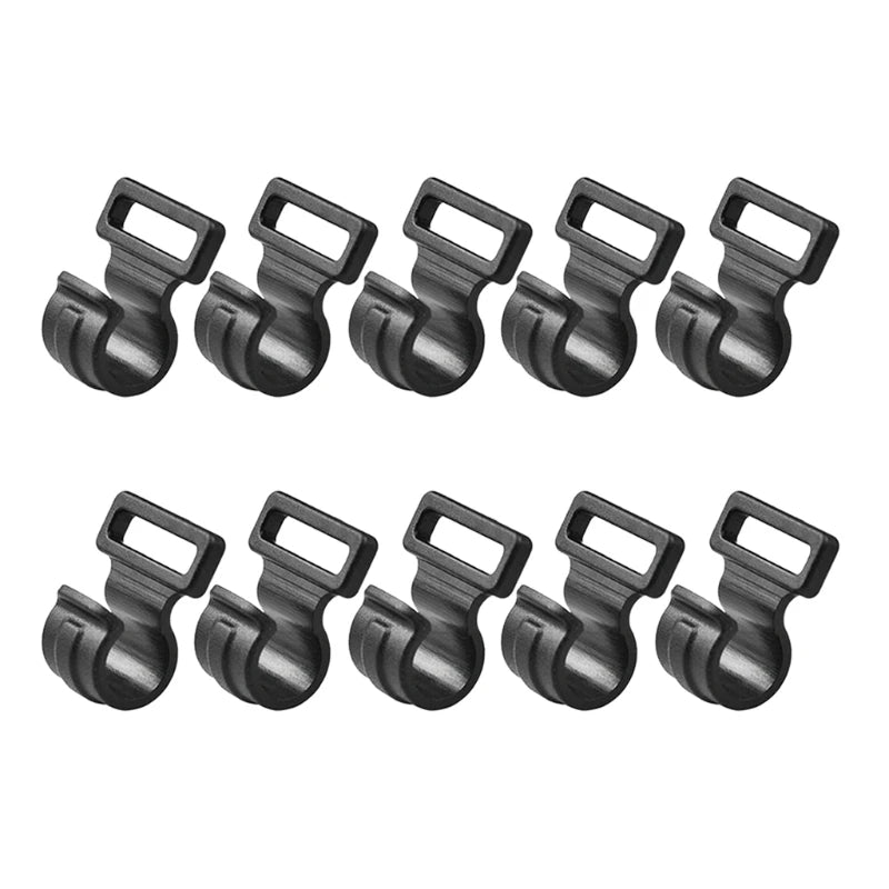 10pcs Tent Wind Rope Clamp Hooks Camping Carabiner Buckles Tent Tool Multifunction Hook Camping Equipment