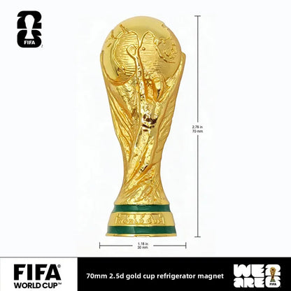 FIFA Official Licensed 2026 World Cup USA Canada Mexico Trophy Fridge Magnet Magnetic Decor Sports Souvenir Fan Gift Collectible